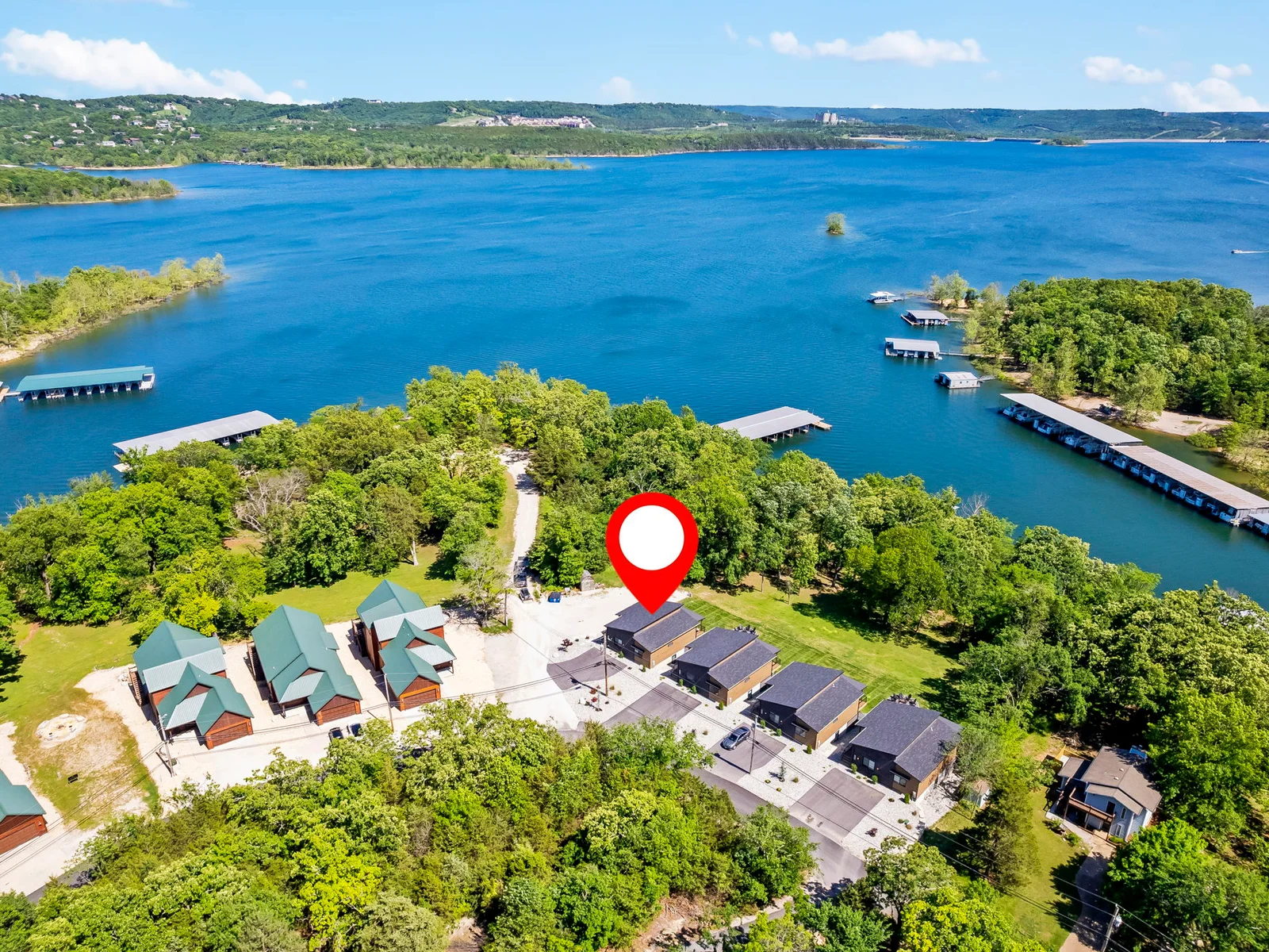 Right next to Table Rock Lake!