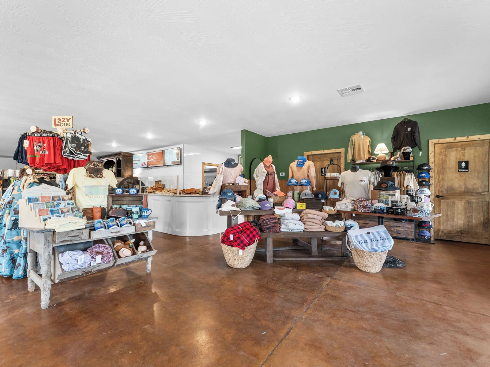 Tall Timbers merchandise in the General Store.