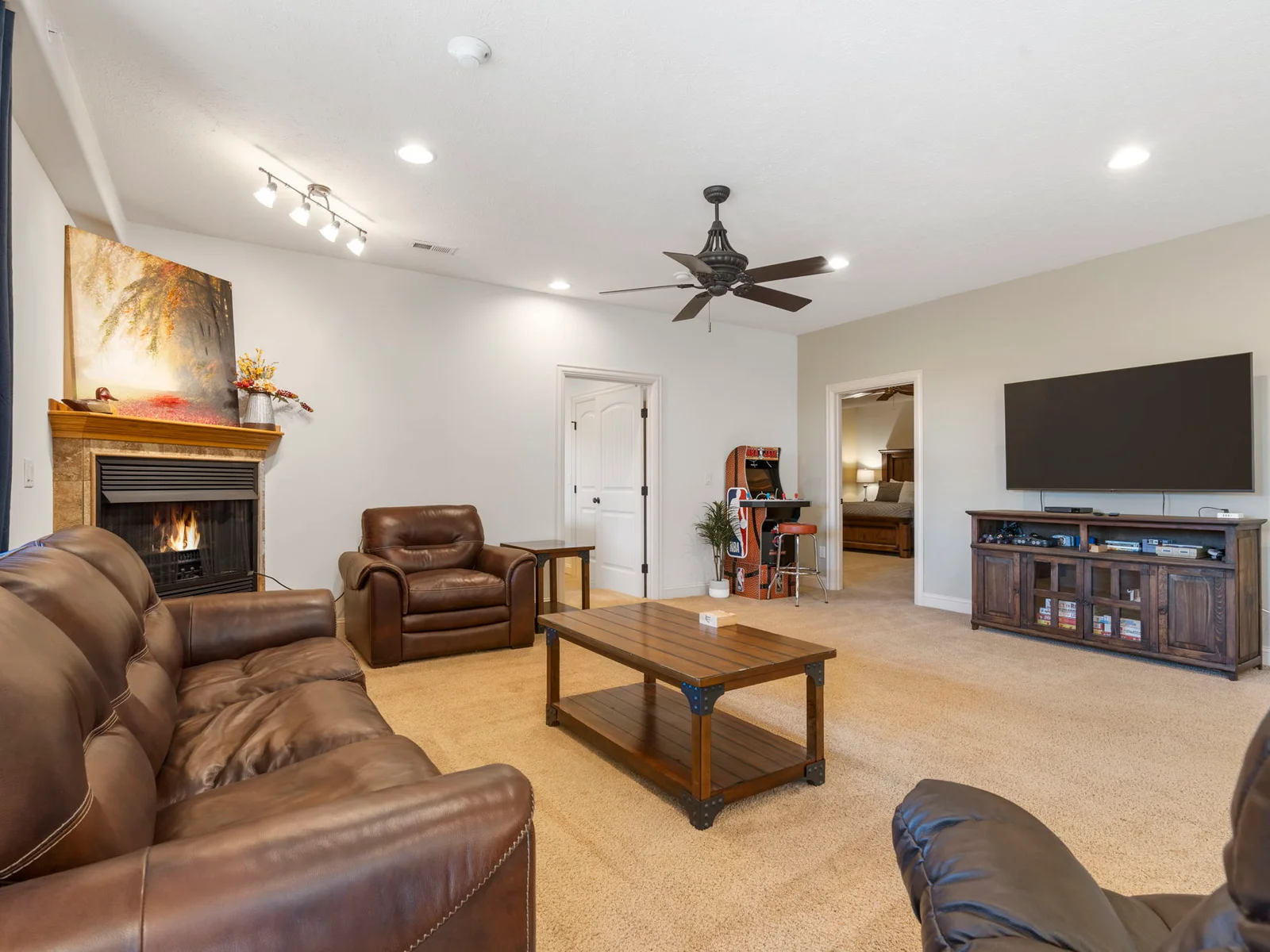 Lower level living space-Sleeper sofa sleeps 2