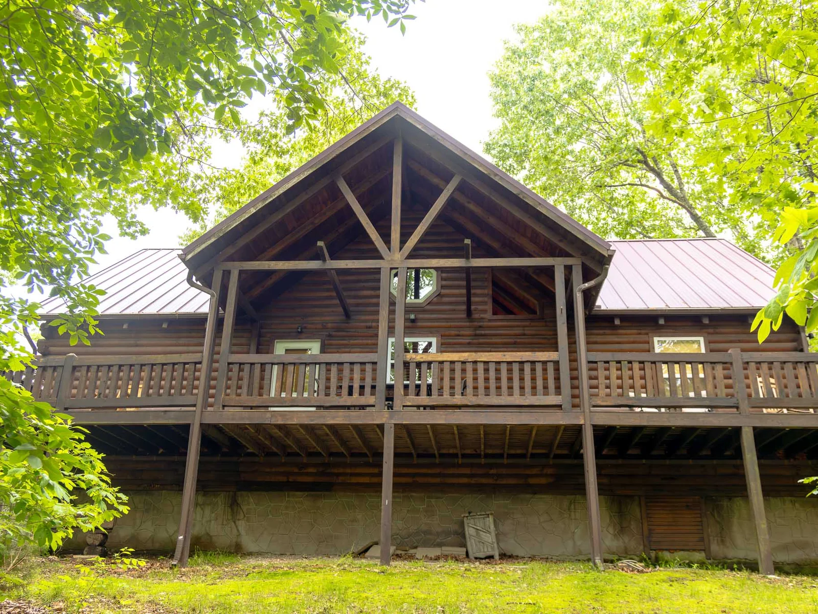 Take in the scenery from the back porch!