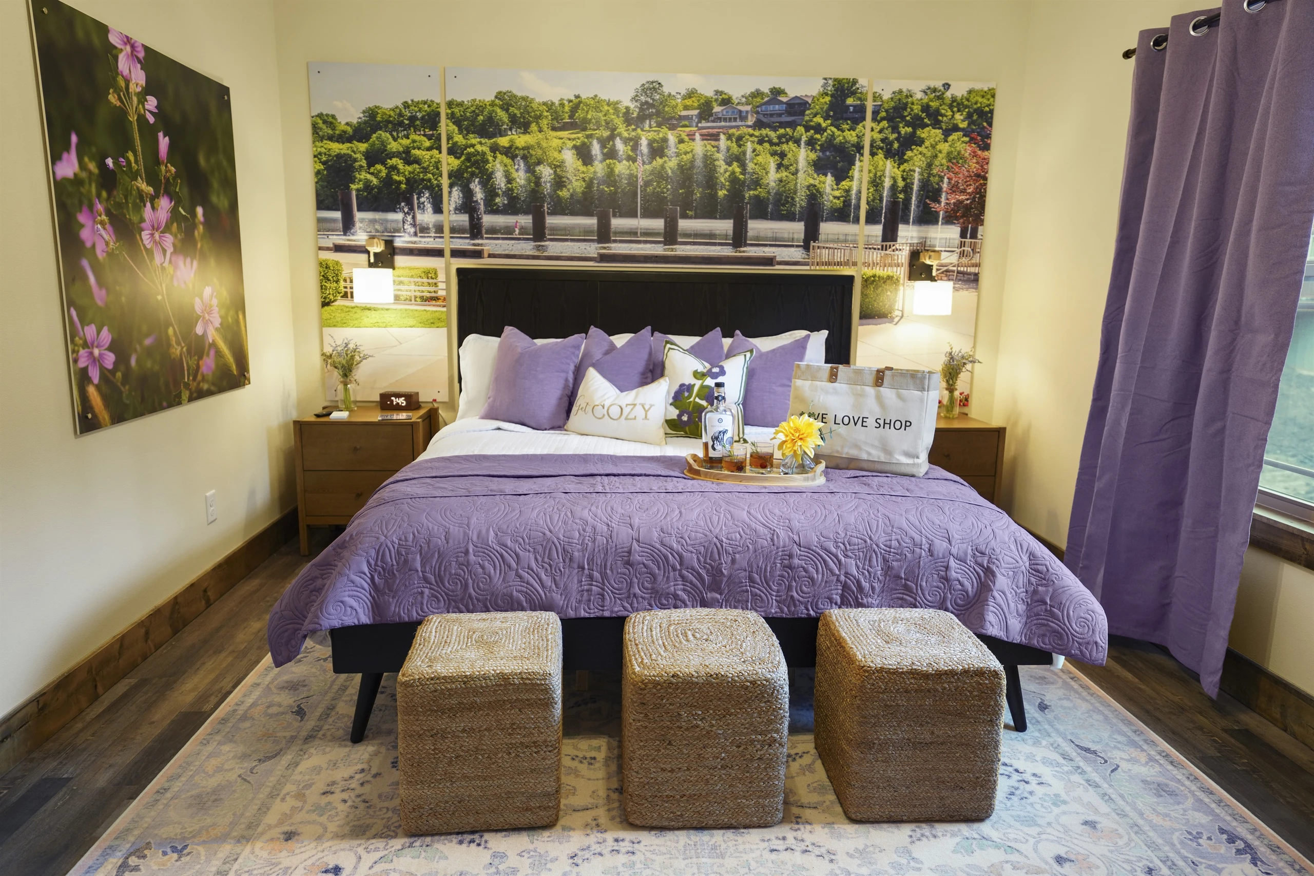 The colors are naturally soothing and a reminder of the beauty of the Landing and Lake Taneycomo