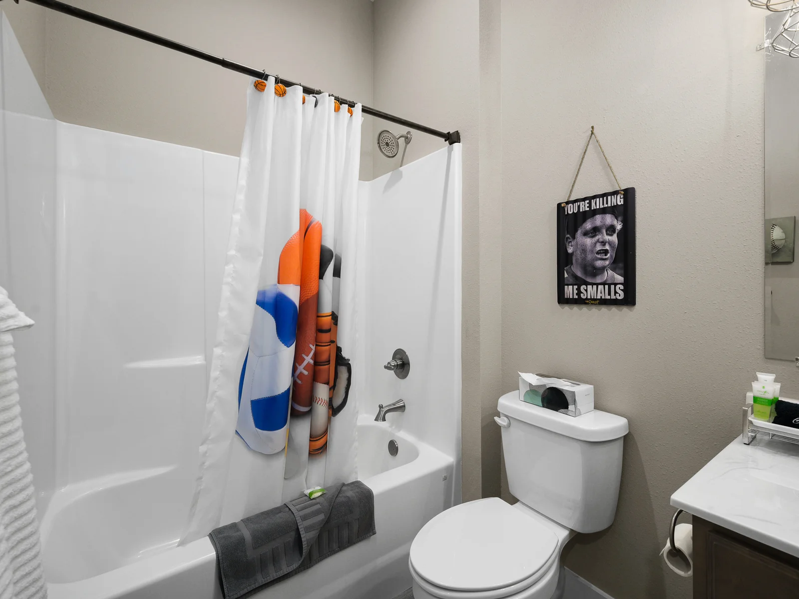Sports Legends bathroom also with entrance from main area