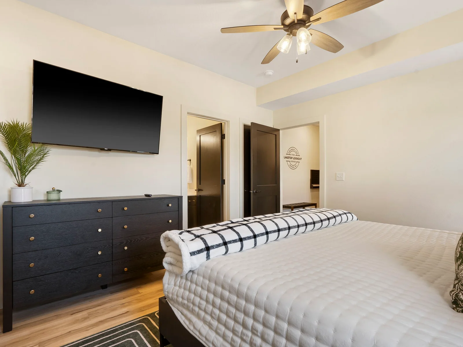 Entry level: King Bedroom #1 w/ ensuite bath