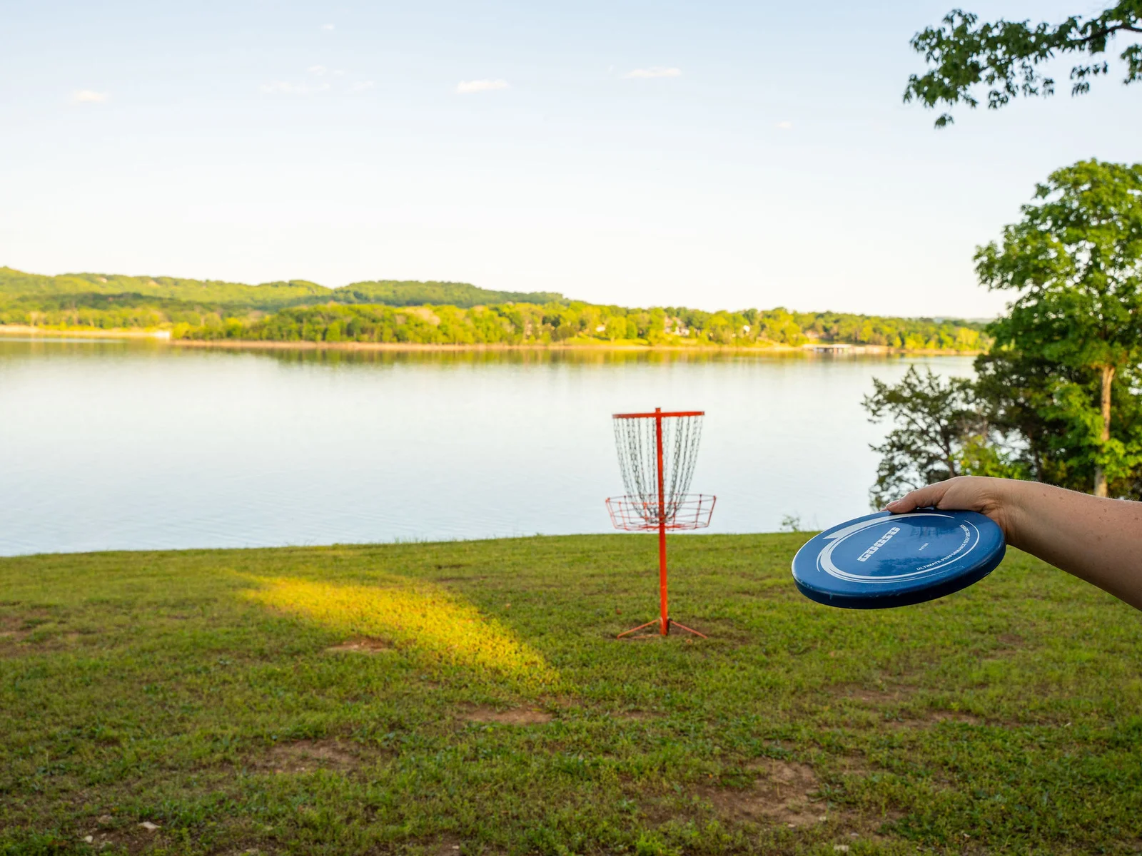 Challenge your crew to a game on the lawn while soaking in wide-open lake views.
