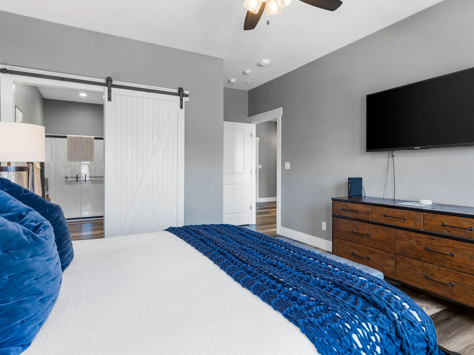 Main floor King #1 with accessible bathroom