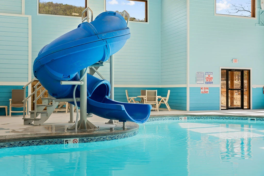 The indoor pool is right next door! Your stress will just slide away...