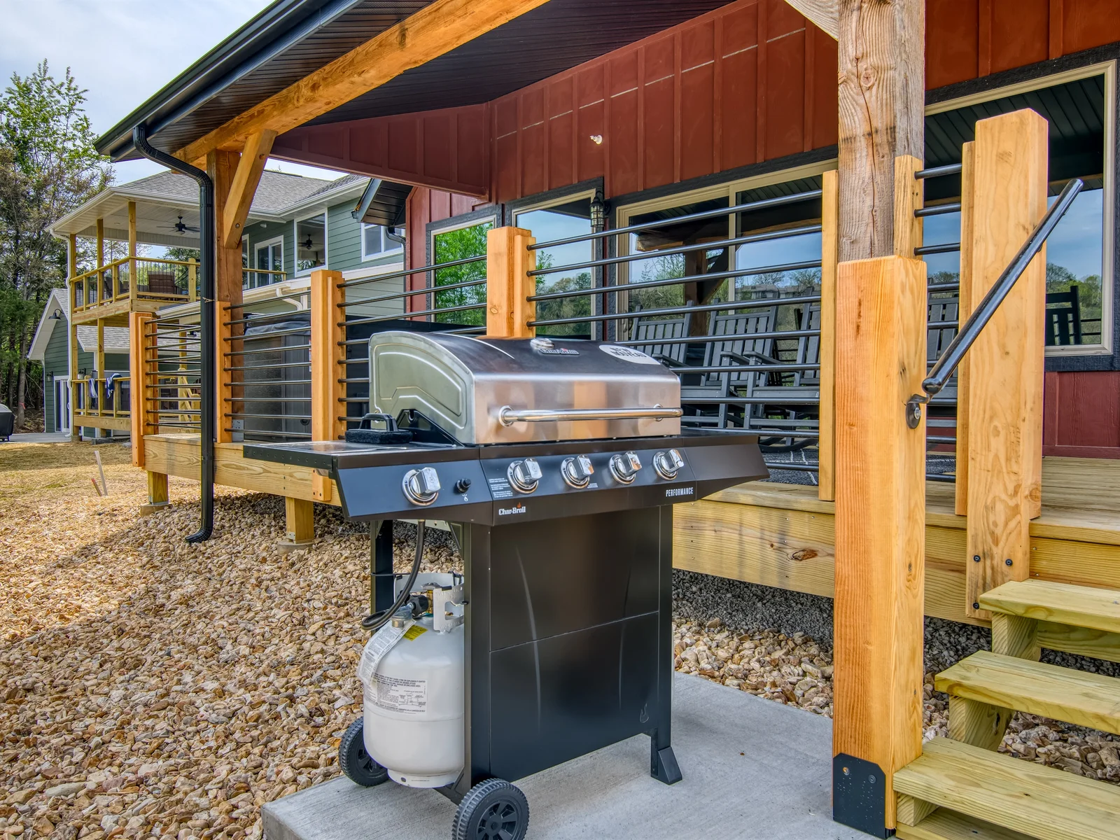 Private propane grill