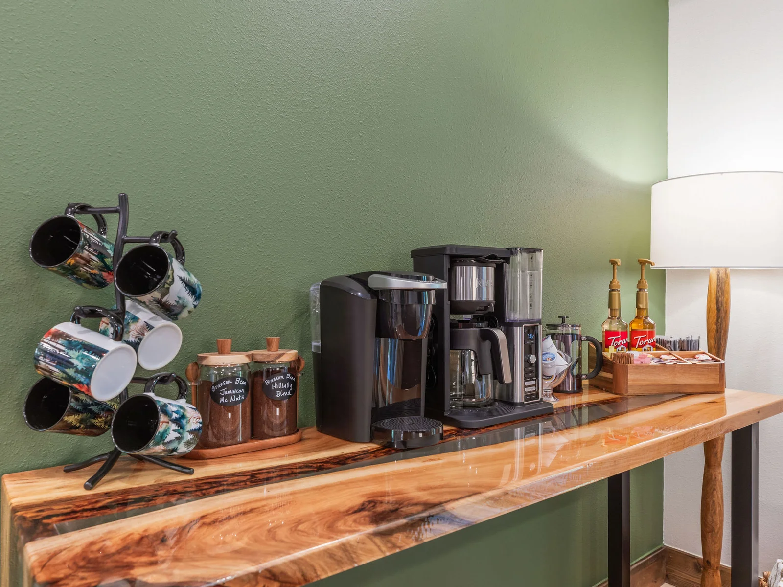 Coffee bar with all the essentials