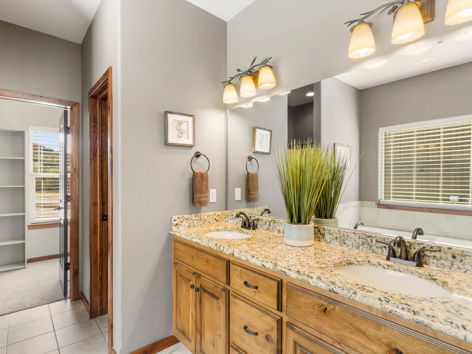 King #2-Master bathroom with jetted tub and shower