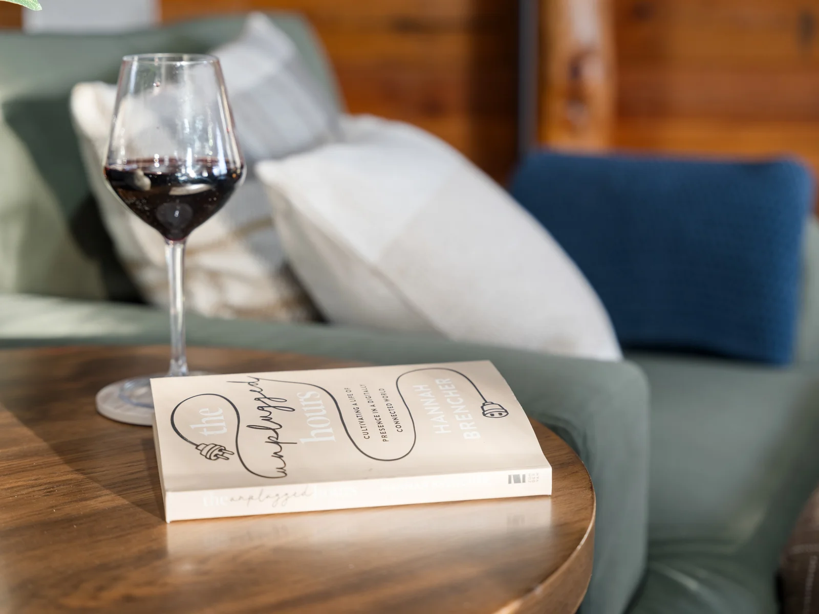 Curl up with a good book and a glass of red—this is pure bliss
