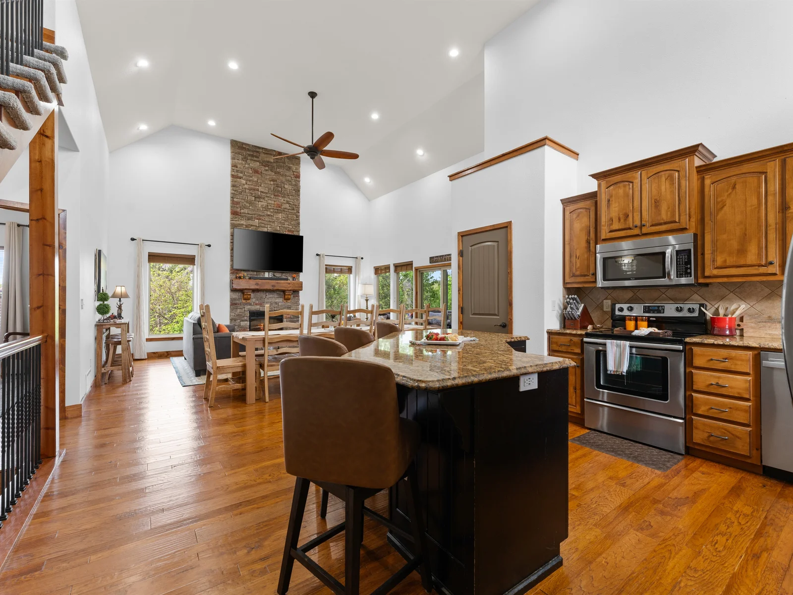 Ample space to cook, dine, and entertain