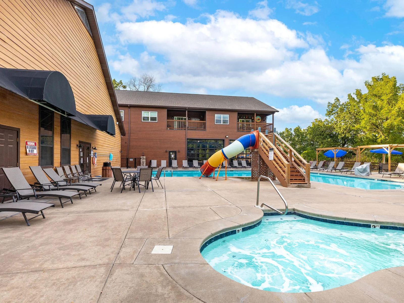 Community hot tub open seasonaly!