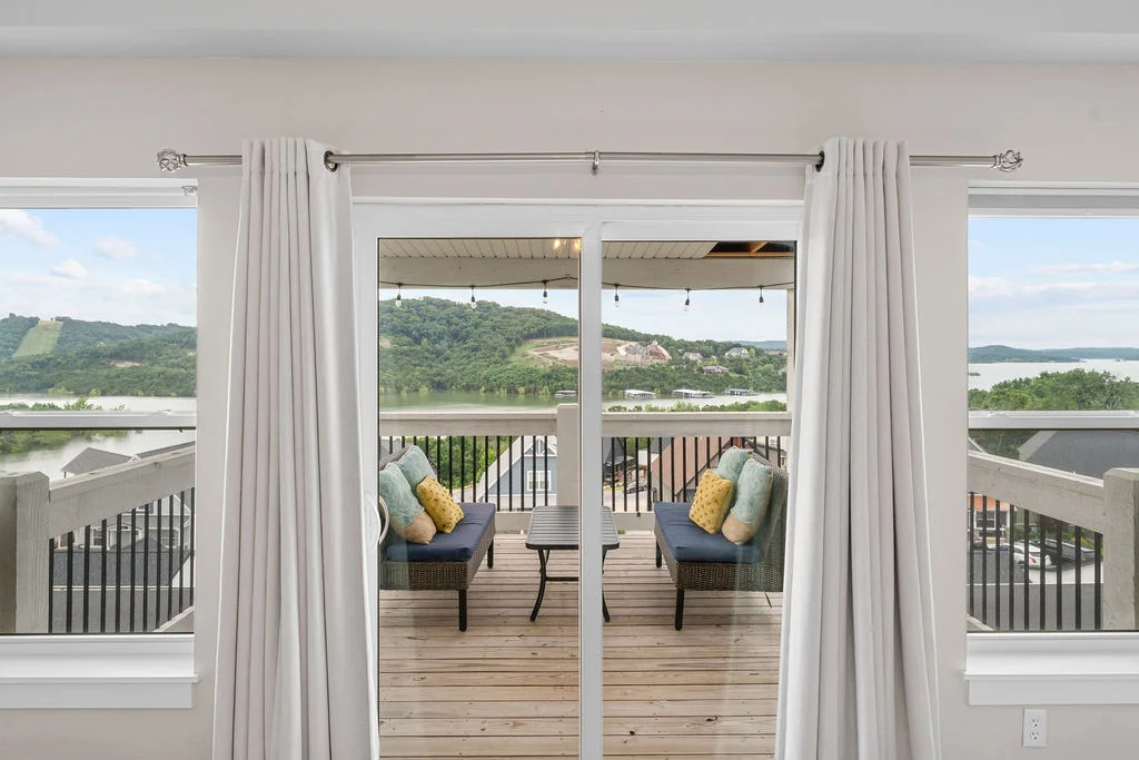 Upper level balcony off of King bedroom