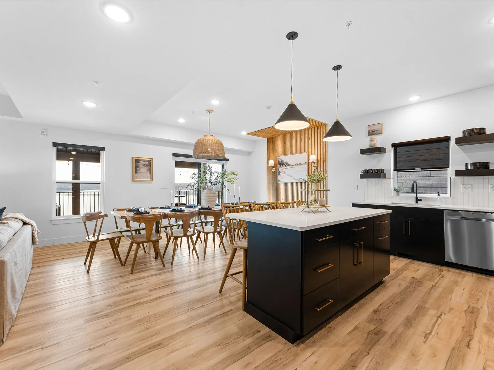 Fully stocked kitchen