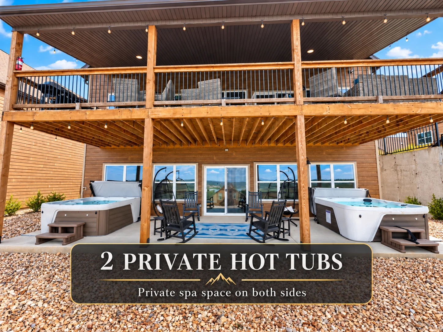 2 hot tubs for the whole family!