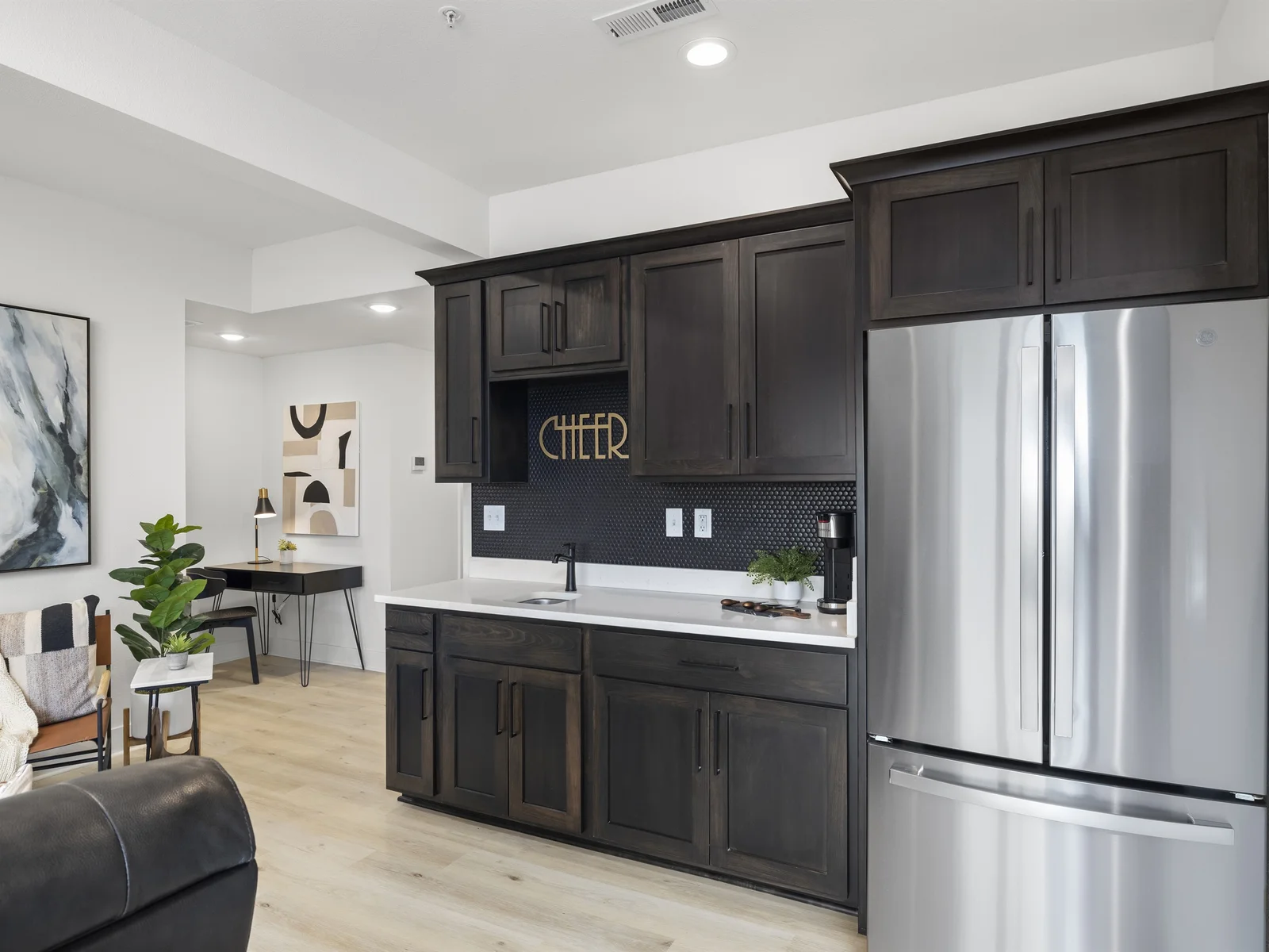 Kitchenette with Espresso Machine