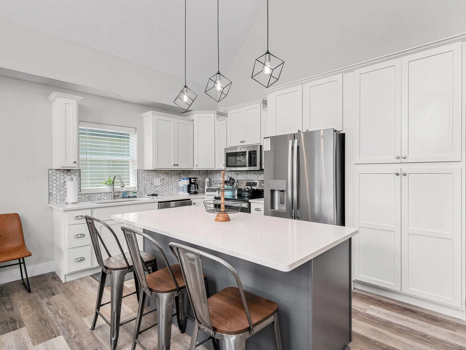 Baking cookies with the little ones in the open kitchen will provide long lasting memories.