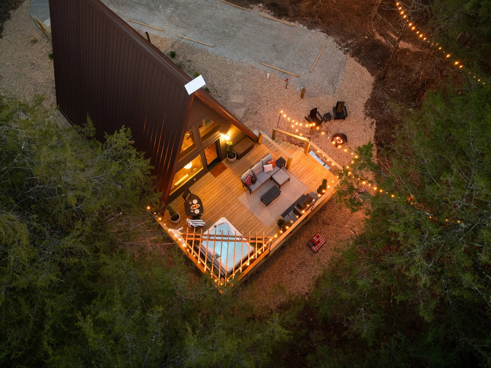 Private oasis surrounded with forest views near the creek