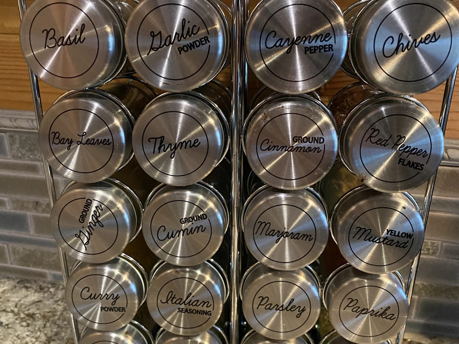 Large selection of spices are available for your use