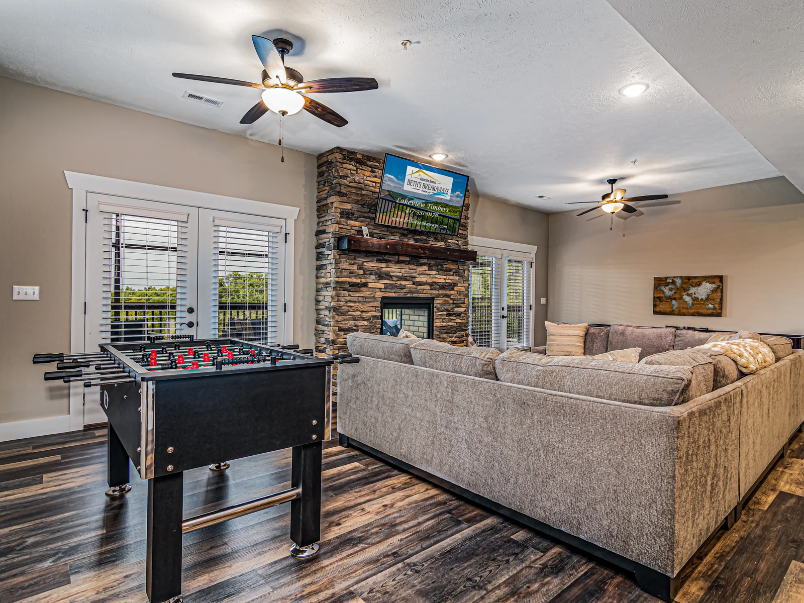 Lower living family area