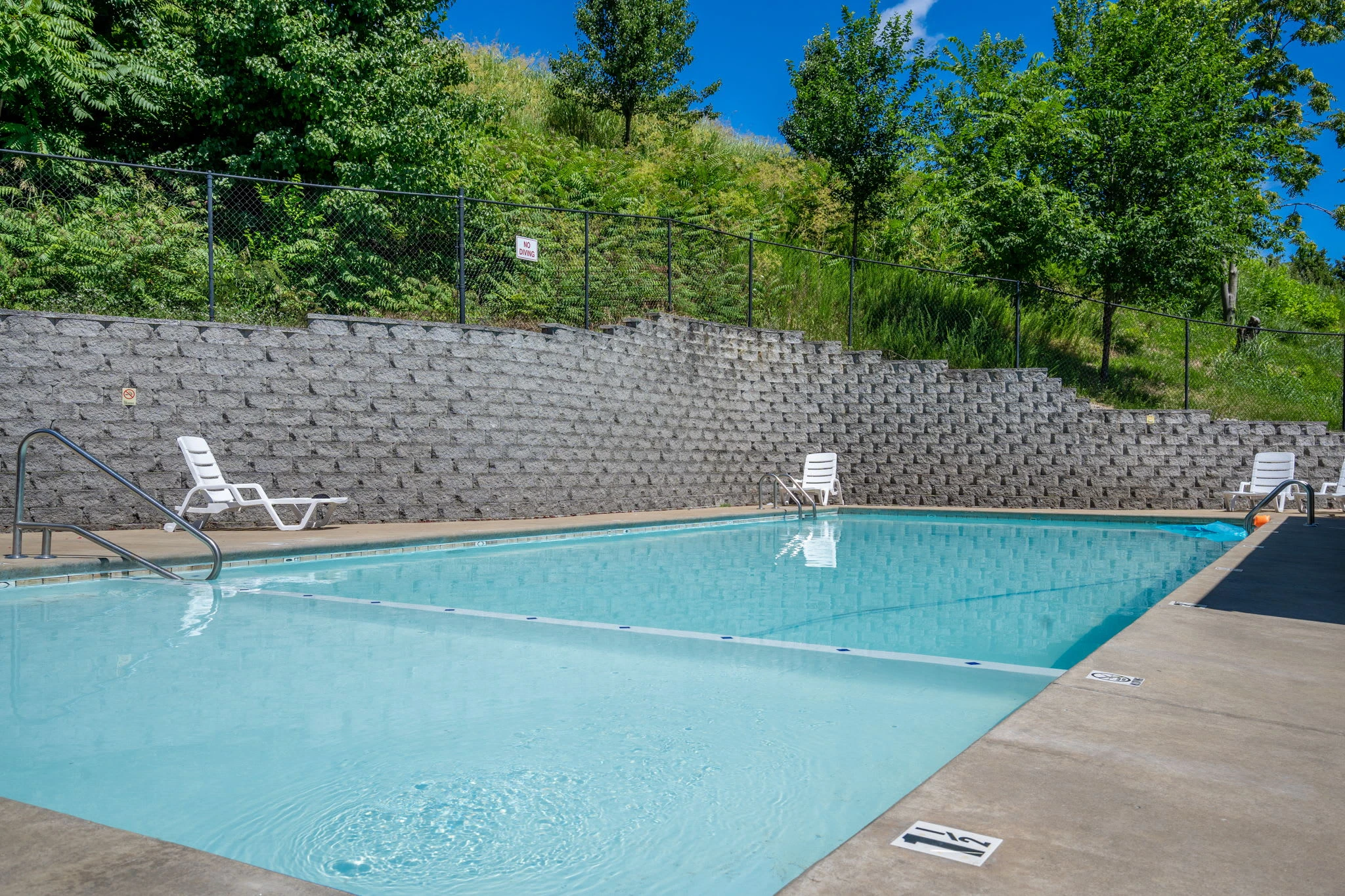 Outdoor pool open Memorial Day to Labor Day weekend