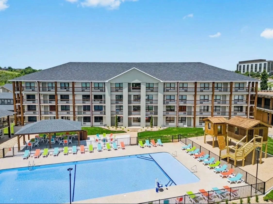 Huge outdoor pool just steps away. Open Memorial Day weekend through Labor Day