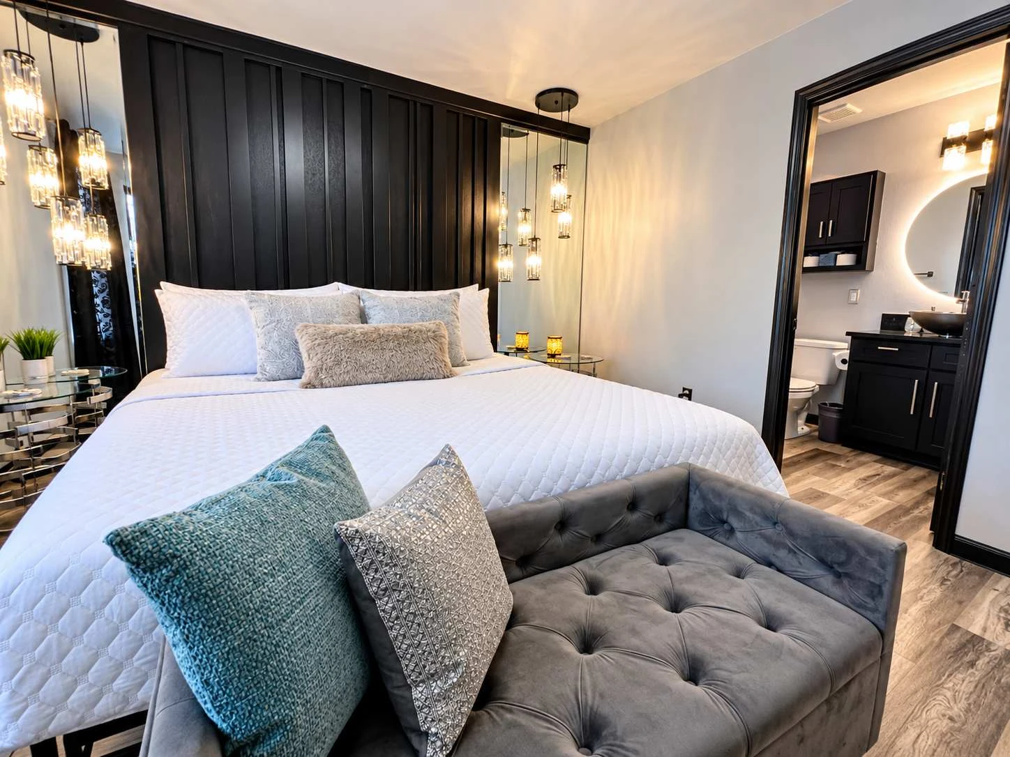Master bedroom with ensuite bath