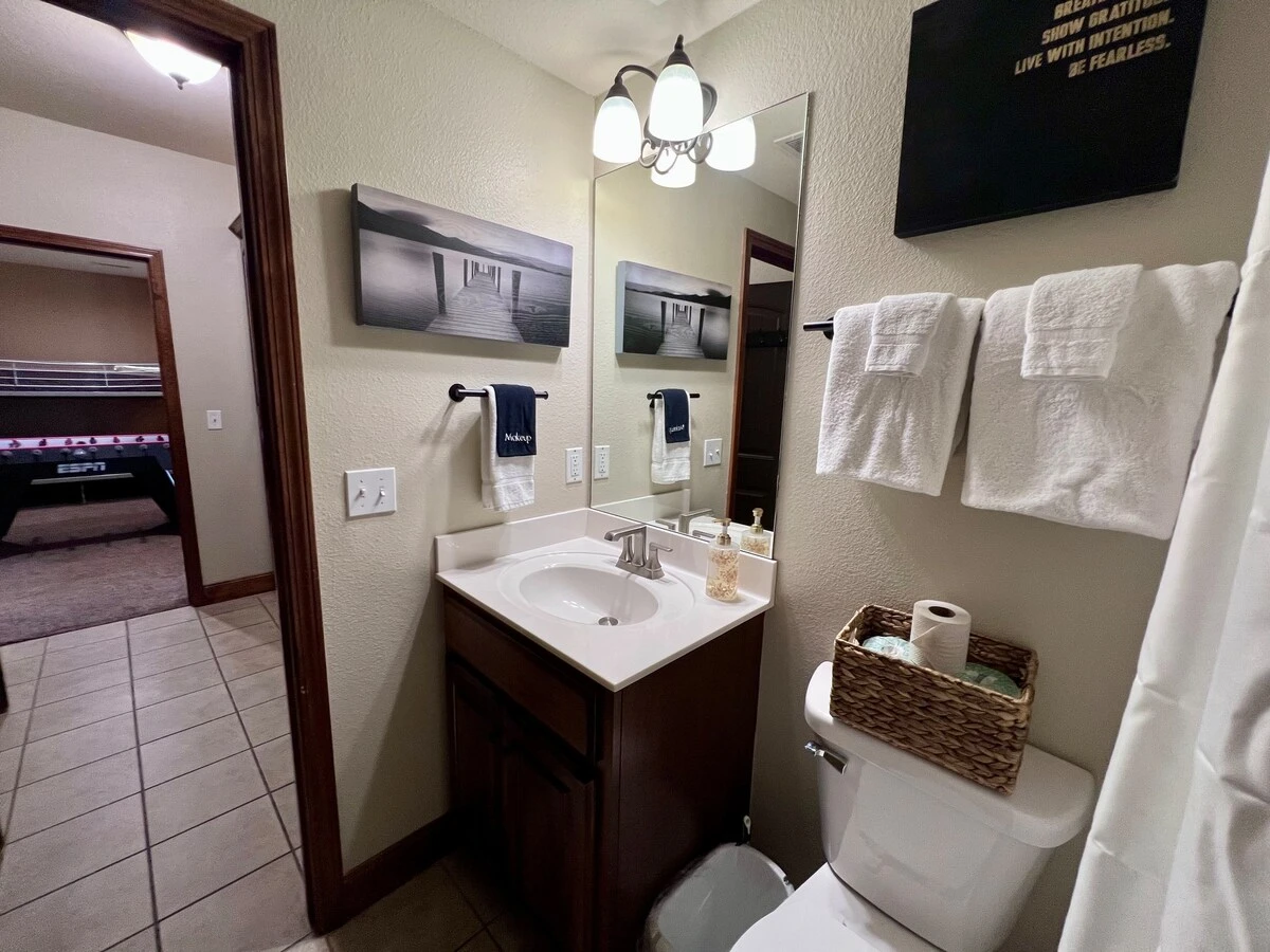 Lower level full bath